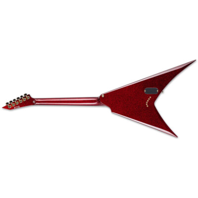 ESP LTD Kirk Hammett KH-V Electric Guitar Red Sparkle + Hard Case