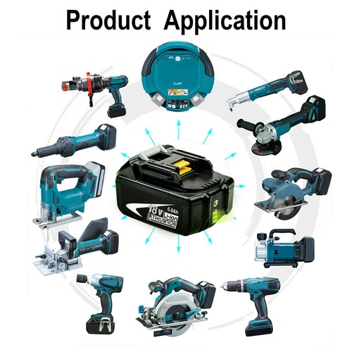 Batería inalámbrica 18V 5.0Ah para cargador Makita BL1815N BL1850B LED LXT - Imagen 2 de 48