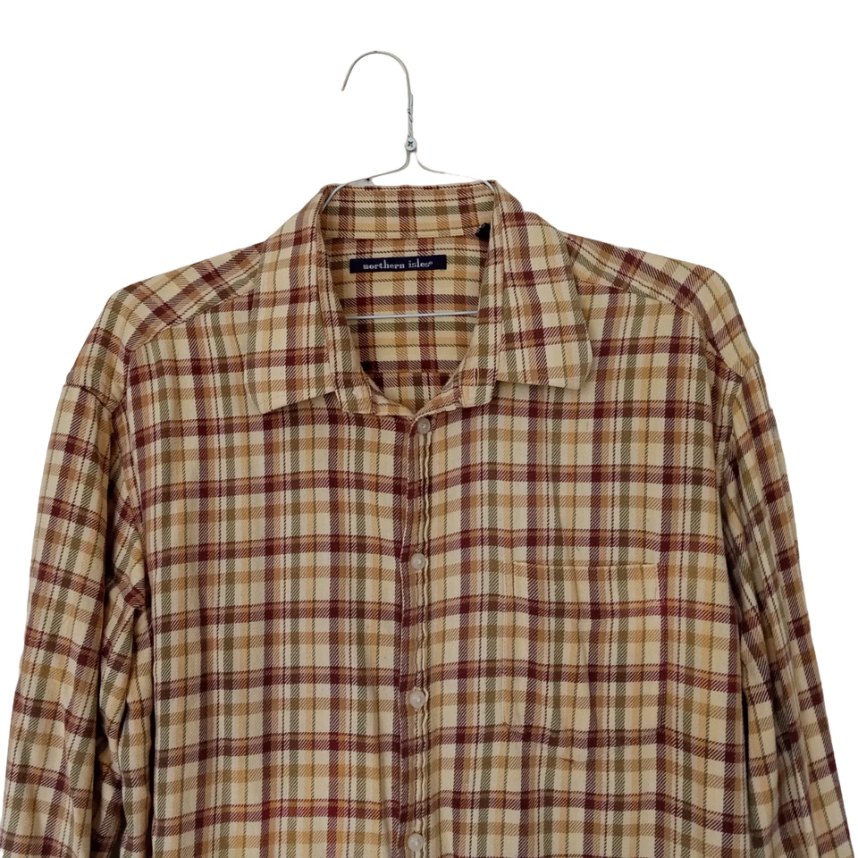 Northern Isles 复古格子男式衬衫尺寸 XXL — 第 2/4 张图片