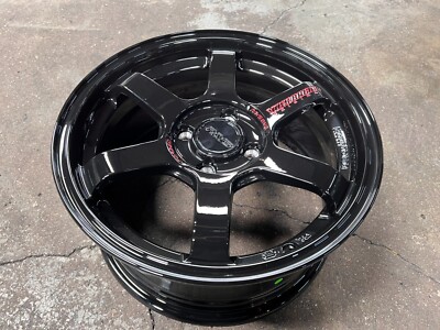 NEW! 4x100 (4 Wheels) 16x7J AOW TE37 SONIC BLACK Flow Formed Fit