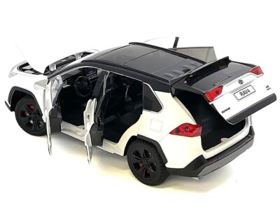 Toyota Rav4 Hybrid XSE White 1/24 Diecast Model Mijo H08666WHBK | eBay