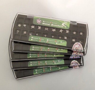 5Sets Dental Orthodontic Metal Braces Cartoon Brackets Mini Roth 022 345 hooks