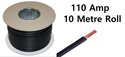 110 Amp 16mm² Autobatterie Flexibles Massekabel Band Negativkabel 110A 10M 12V