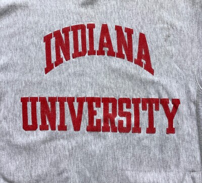 80's Champion リバースウィーブIndiana University 80'sUSA製INDIANA UNIVERSITYチャンピオンリバースウィーブ L