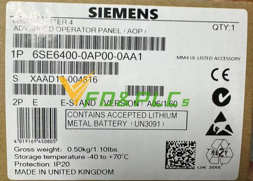 New Siemens Advanced Operator Panel 6SE6400-0AP00-0AA1 6SE6 400-0AP00-0AA1