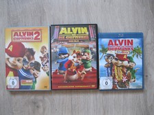 DVD Blu-Ray Alvin und die Chipmunks Teil 1 + 2 + 3, gebraucht