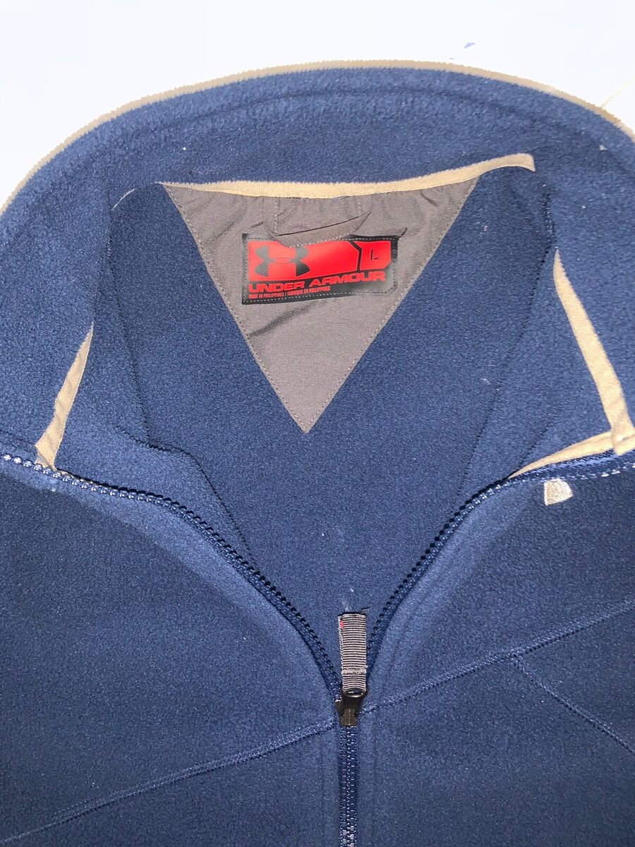 Under Armour Men's Cold Gear Soft Shell Fleece Jacket Sz L Under Armour Men's Cold Gear Soft Shell Fleece Jacket Sz L