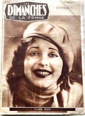 DIE SONNTAGE DER FRAU Nr. 483 vom 7. Juni 1931 Zeitschrift Mode Kino mit Clara BOW