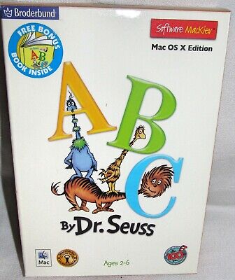 Broderbund Abc By Dr Seuss Apple Mac Os X Edition Software Computer Game Cd Ebay