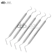 5 Pcs Dental Williams Explorer UNC 15/23 Color Coded Probe Double Instruments