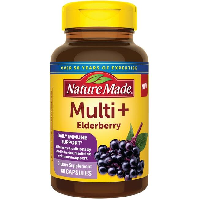 Мультиварка Nature Made + Ягоды бузины, 60 капсул
