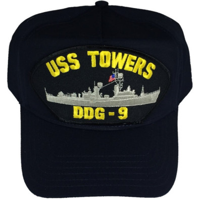 USS TOWERS DDG-9 HAT USN NAVY SHIP DESTROYER GUIDED MISSILE CHARLES ADAMS CLASS