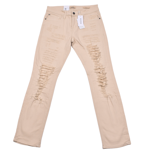 Nuovo GUESS 1981 Skinny Uomo Pesca Affliggere Pantaloni Jeans Taglia 30x32  | eBay