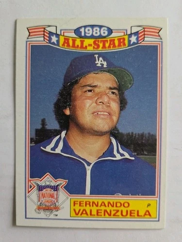 1987 Topps 1986 Rack Pack Glossy All-Stars Fernando Valenzuela #11 HOF