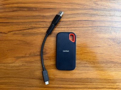 SanDisk Extreme Portable SSD 500GB SDSSDE60-500G, 100% Health