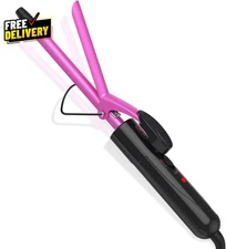 Small Barrel Curling Iron Wand Ceramic Barrel Tiny Curling Iron with Adjust.....
