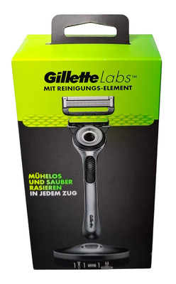 Gillette Labs Nassrasierer Herren inkl. Reinigungs-Element & 1x Rasierklinge
