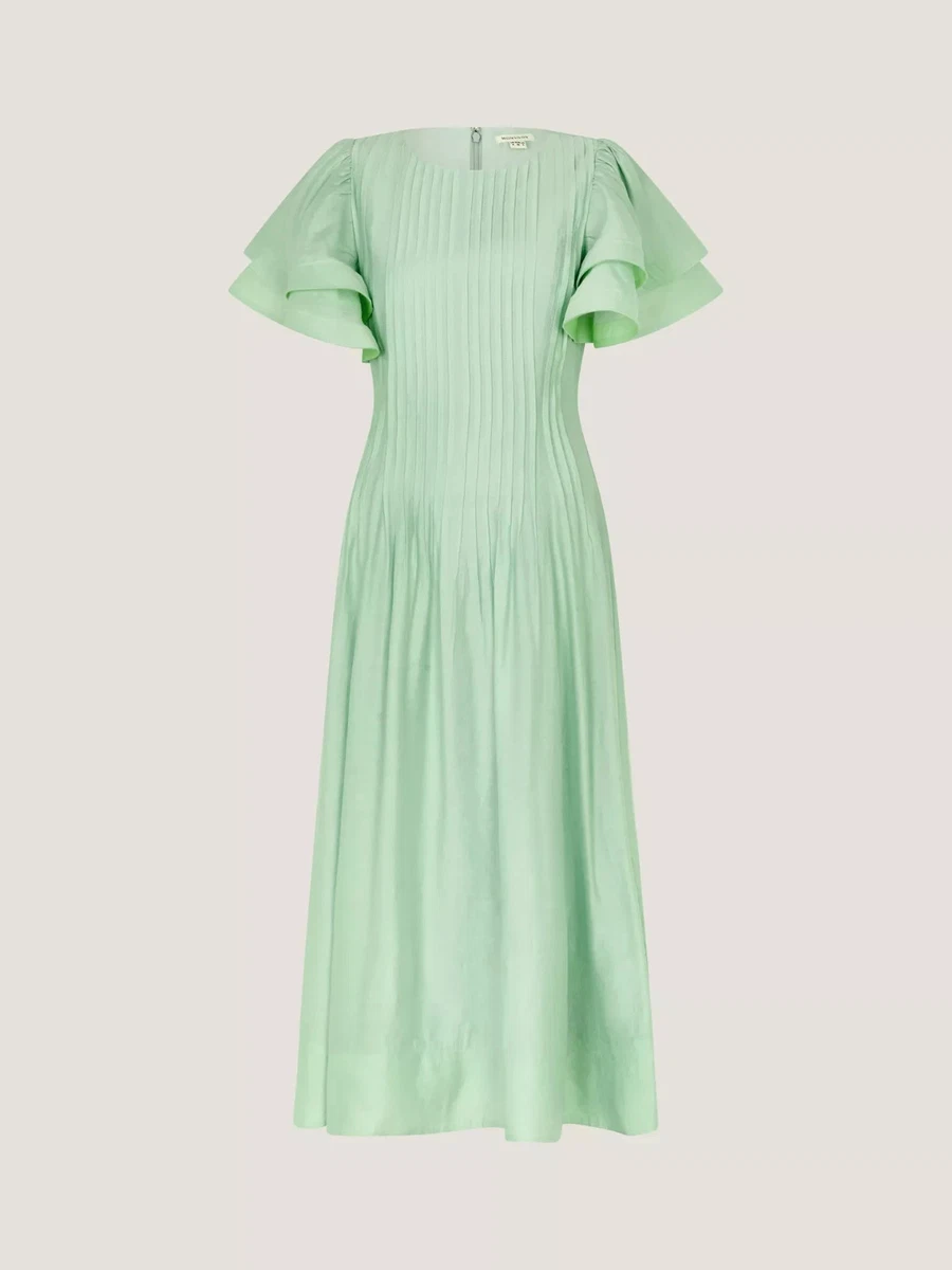 monsoon mint green dress Monsoon Rosalie Hand-embellished Dress - Green