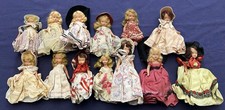 13x Vintage Nancy Ann Storybook Bisque Dolls - One Lot
