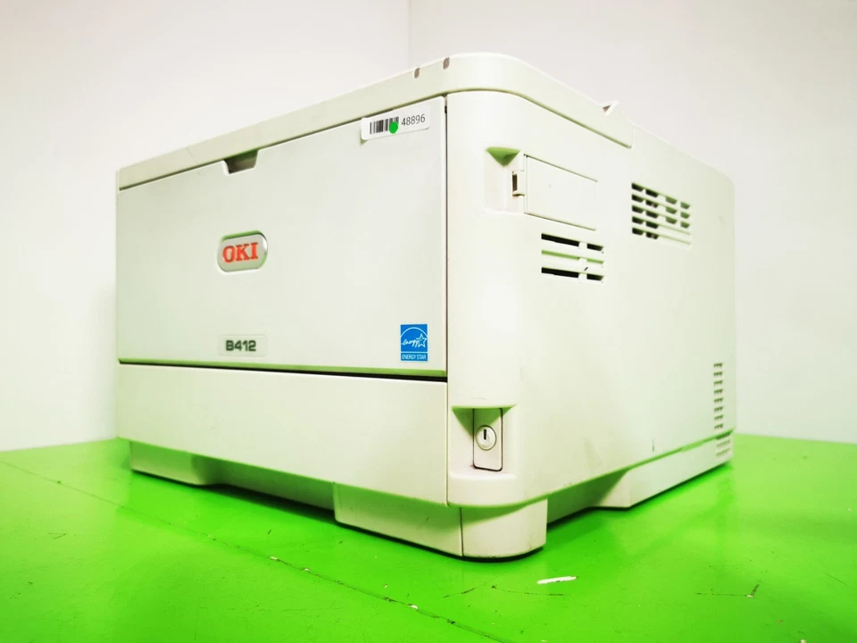 OKI B412 Monochrome Laser Printer - USB/Ethernet - 153037 Page Count - Image 3 of 4