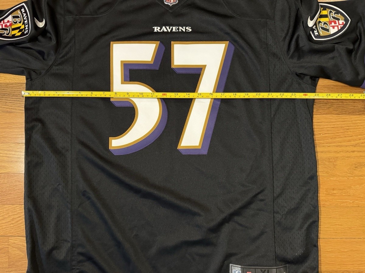 New XL Nike CJ Mosley Baltimore Ravens Vapor Limited Black Jersey