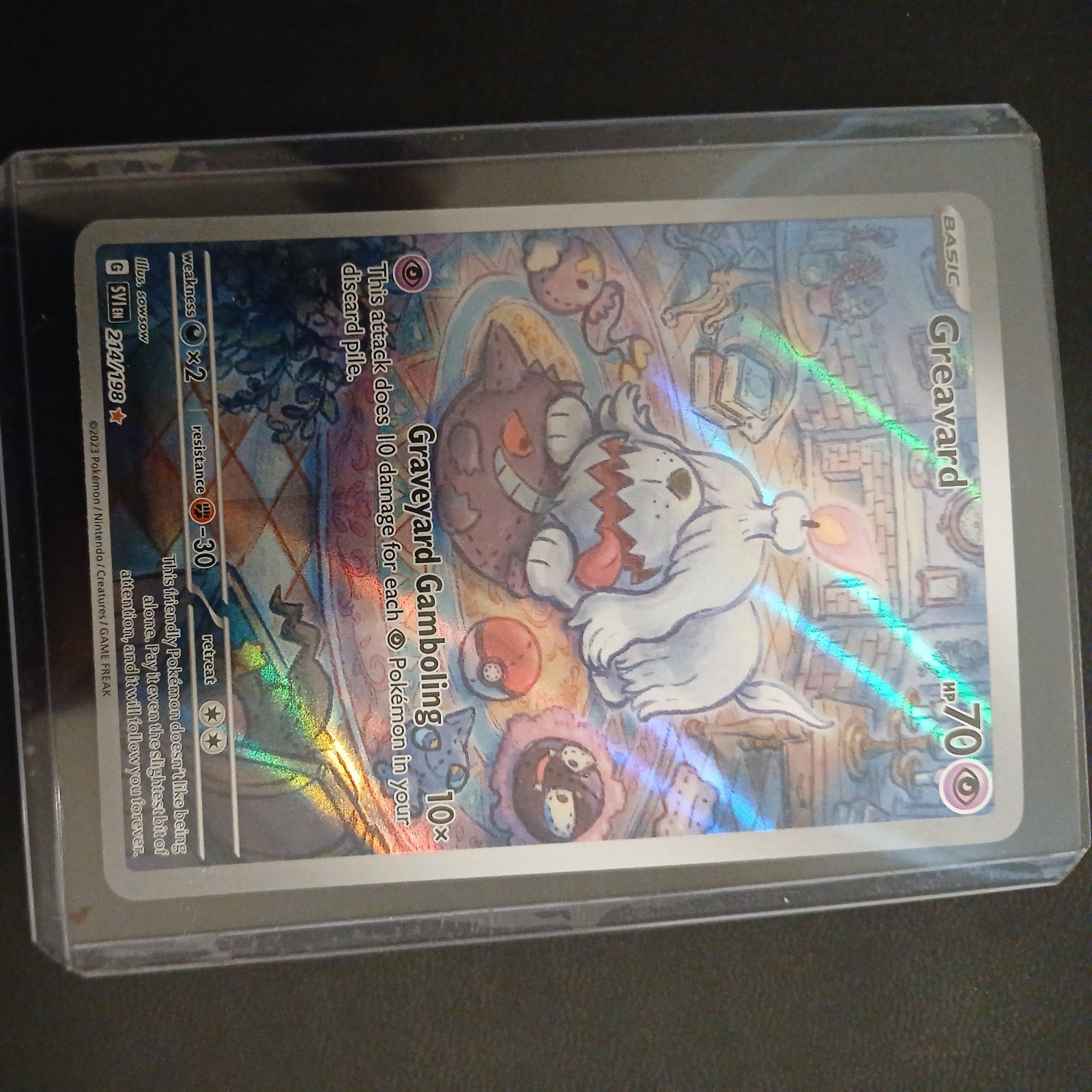 GREAVARD 214/198 ILLUSTRATION RARE SCARLET & VIOLET POKEMON NM