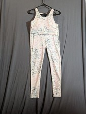 Mono B Leggings Sports Bra Matching Set Womens L Activewear Gym Workout