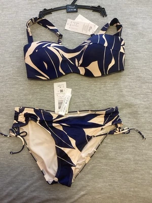 Triumph Bikini Damen Badeanzug Gr. 40 D Blau-weiß NP. 89€ NEU mit Etikett - Bild 1 von 4