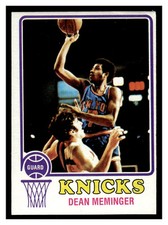 1973-74 Topps BASKETBALL #93 Dean Meminger BK1-03