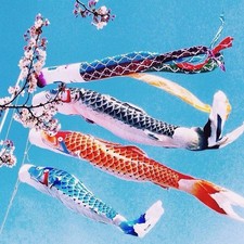 40/70/100CM Japan Style Carp Wind Sock Flag Wind Chimes Hanging Decorations