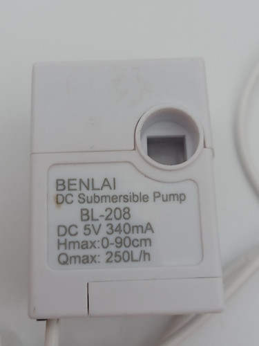 BENLAI DC Submersible Pump BL‑208 5V 250L/H + AC/DC Adapter Aquarium Fountain