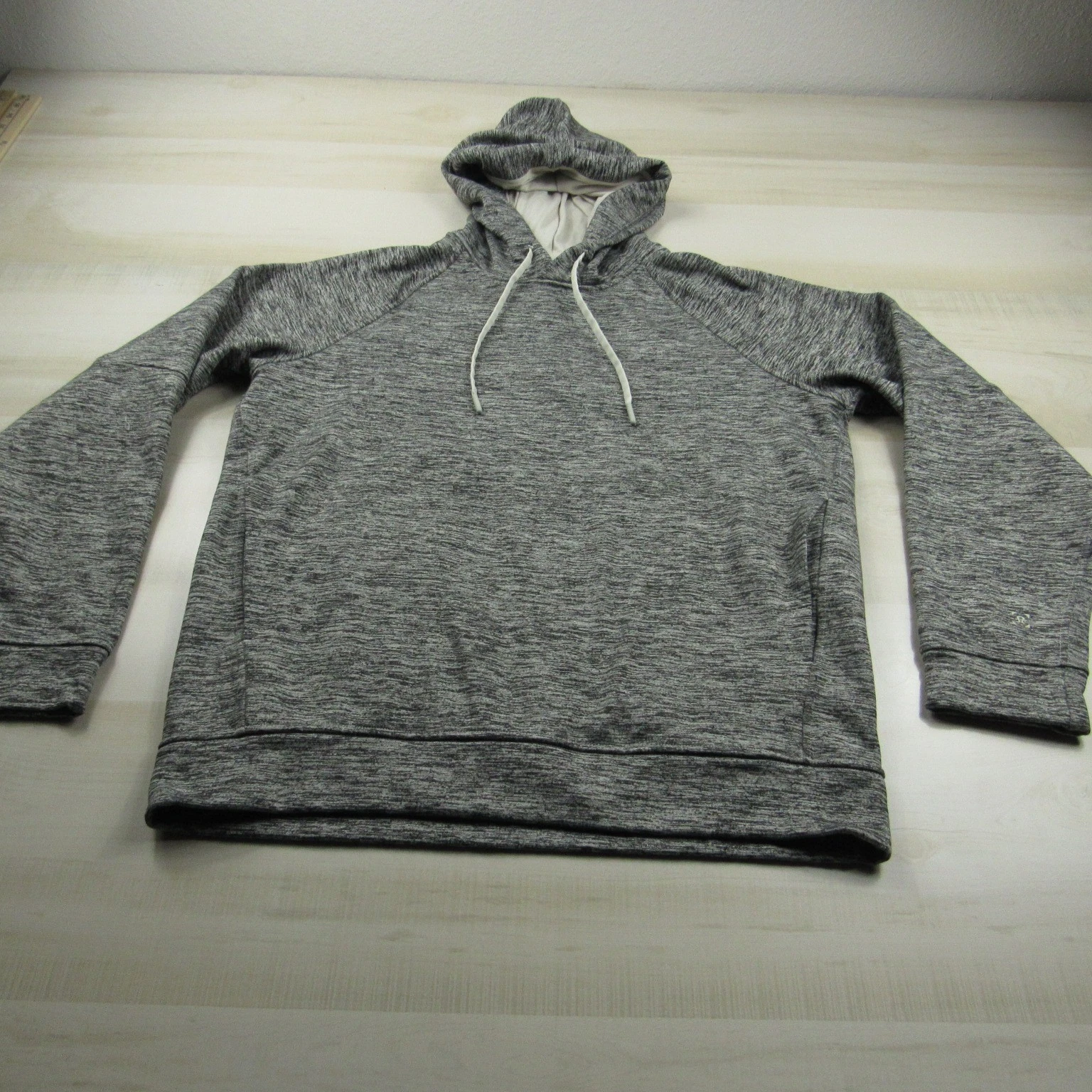 Lululemon Hoodie Mens Medium Gray Pullover Lightweight Outdoor Drawstring Fleece