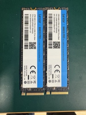 Lot of 2 Lexar NM610 PRO 2TB M.2 2280 PCIe Gen3x4 NVMe SSD
