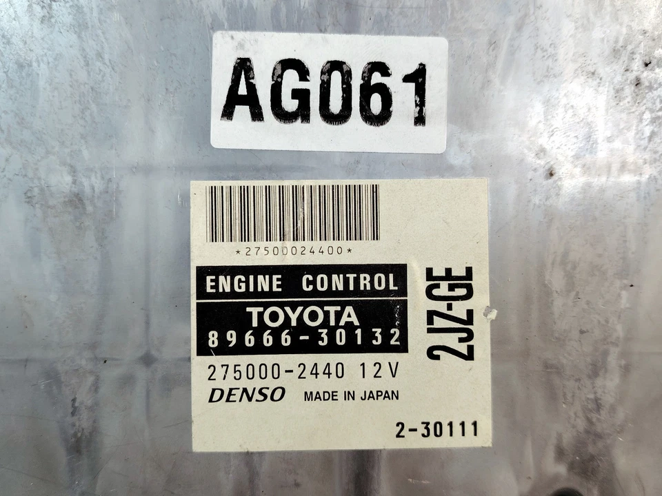 LEXUS GS300 ARISTO JZS161 2JZGE 3.0 L6 ENGINE CONTROL MODULE ECU ECM 89666 30132 - Image 3 of 4