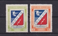 Dominican Republic   417-8 MNH,  Communication Symbol, 1945