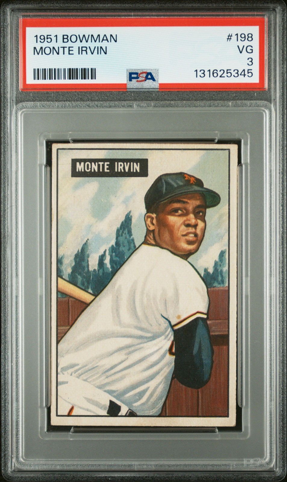 Monte Irvin 1951 Bowman PSA 3 #198 New York Giants