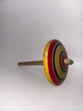 New Japanese Wooden Spinning Top Traditional Hand-Turned Koma Toy Gift H