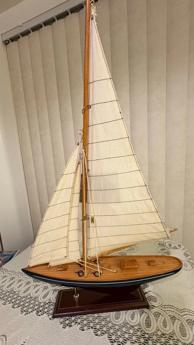木制帆船模型古董模型船| eBay