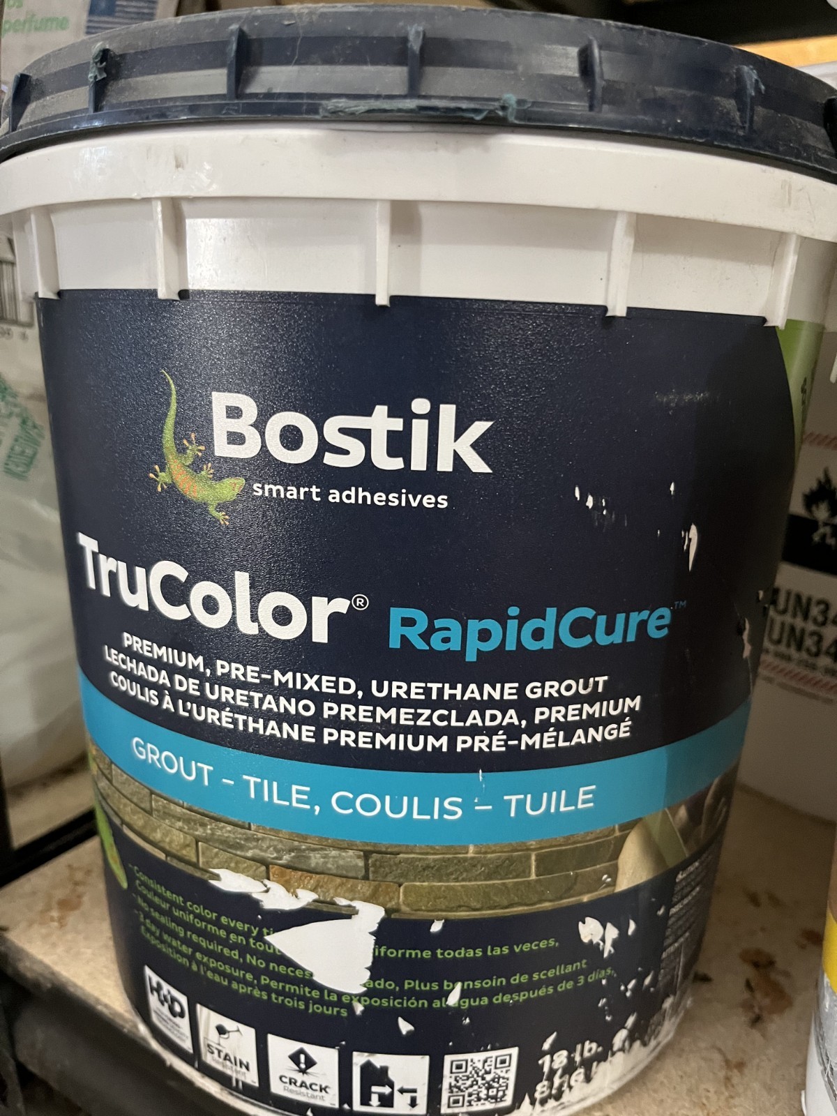 Bostik TruColor RapidCure Pre-Mixed Urethane Grout 18lb Bucket | eBay