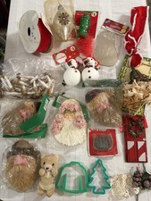 Assorted Christmas Decor Craft Supplies Holiday