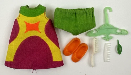 VINTAGE 1960's MATTEL BARBIE TUTTI CHRIS DOLL ORIGINAL OUTFIT #3570