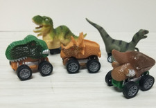 Pull Back Dinosaur Toy Cars Lot of 5 INV M-785