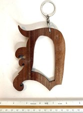 Detroit Tigers Baseball Old English D Keychain