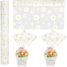 Daisy cellophane wrap roll 100ft x 16 in 2.5mil thick cellophane paper