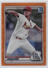 2020 Bowman Chrome Prospects Orange Refractor 10/25 Matthew Liberatore 0t2