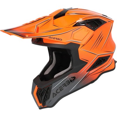Acerbis Motocross-Helm Airstrike-X Orange/Grau