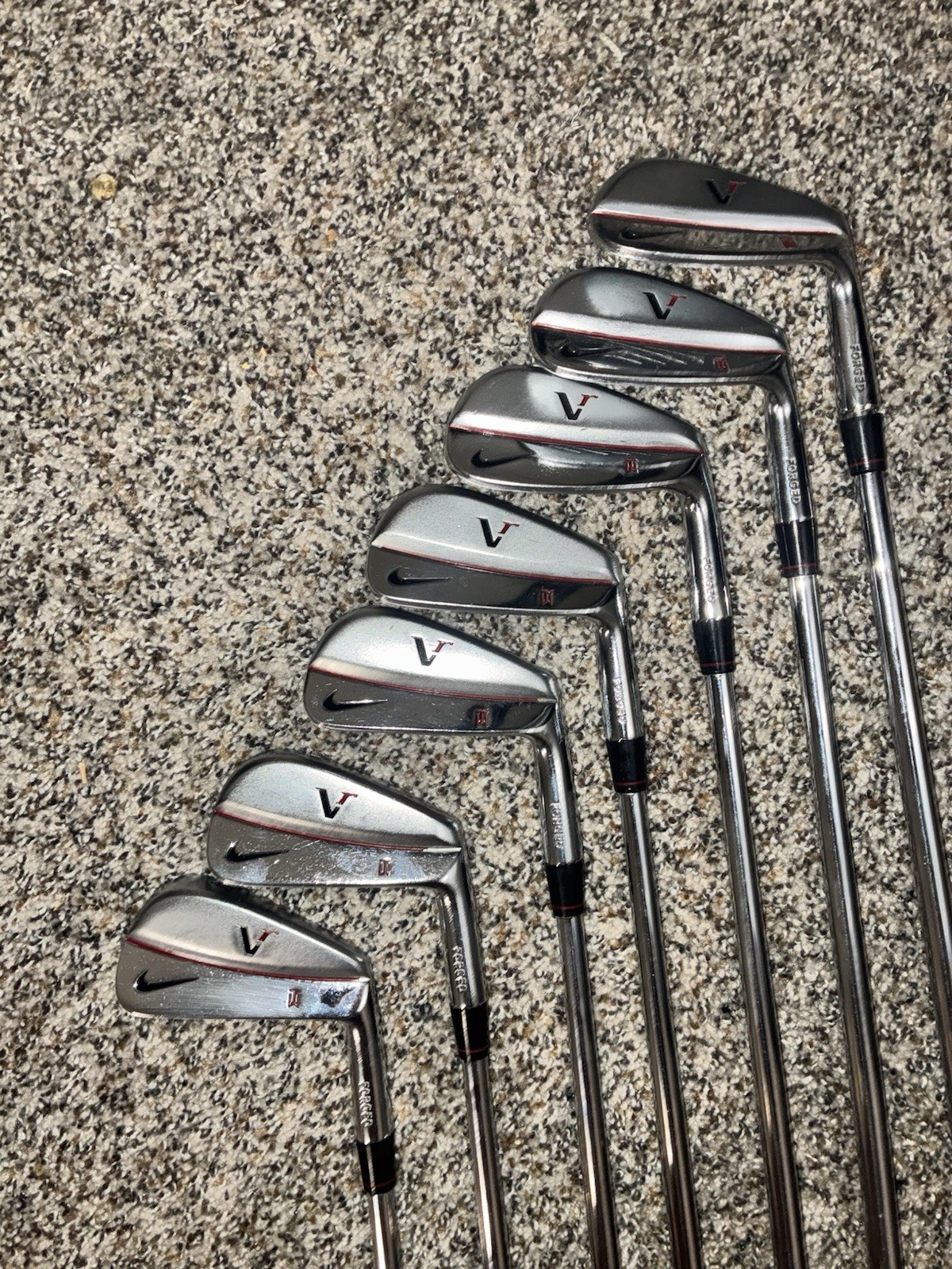 Nike VR TW Forged Blade 4-PW (7pc) Iron Set ProjectX 6.0 Stiff Excellent Shape
