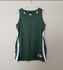 Nike Dri Fit Jersey Mens Small Green Sleeveless Basketball Training Tank Top