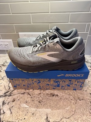 Brooks Ghost 16 gray Men\'s Size 10 Brooks GHOST 16 Road Running Shoes Primer Grey Lime - Family  main image 2