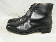 British Army Military Officers Black Leather George Parade Boots Size 10 M 44 X5